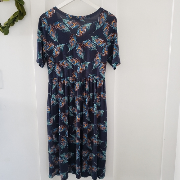 Peacock print midi dress - Picture 3 of 3